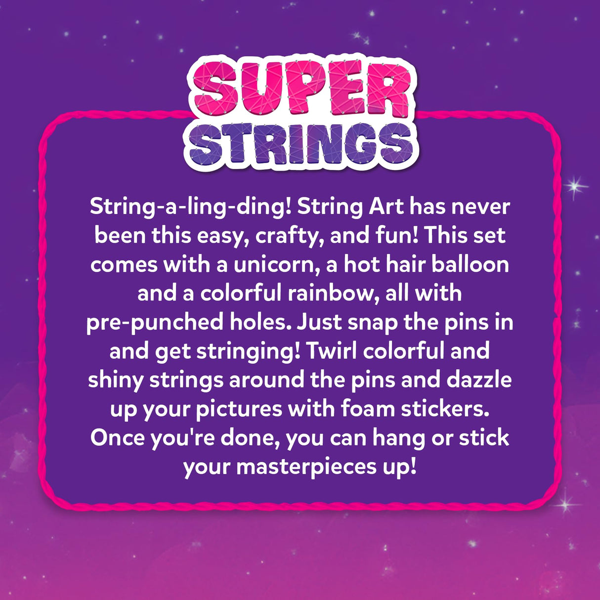 Skillmatics String Art Activity - Unicorn Magic, Mess-Free Art for Kids, Craft Kits & Supplies, DIY Decor & Creative Activity, Gifts for Girls & Boys Ages 6, 7, 8, 9, 10, 11, 12 Skillmatics
