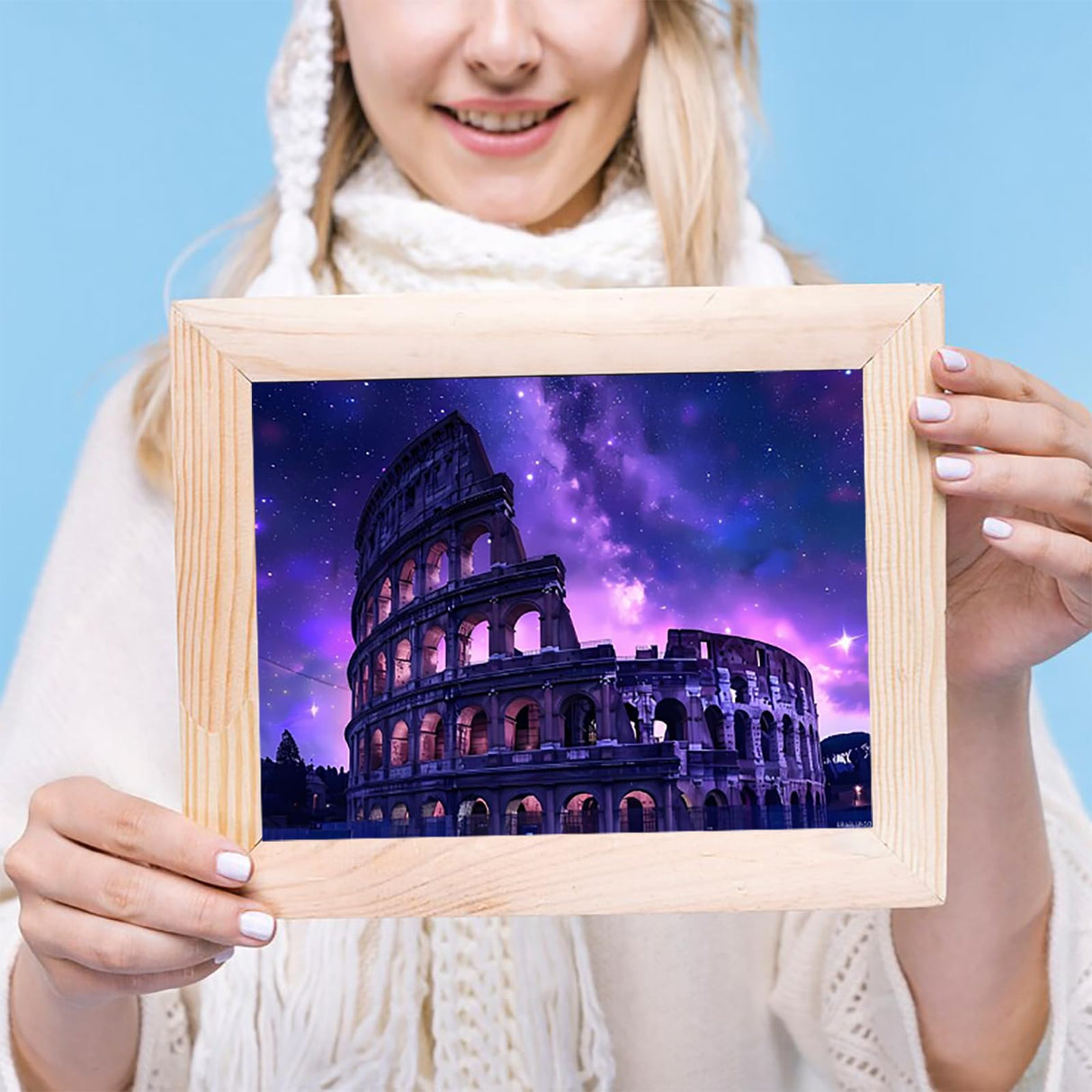 UPABLUNSO Rome Italy Famous Ancient Landmark Diamond Painting Kits for Adults Full Round Drill Diamond Art Picture for Wall Home Decor 12x16 inch UPABLUNSO