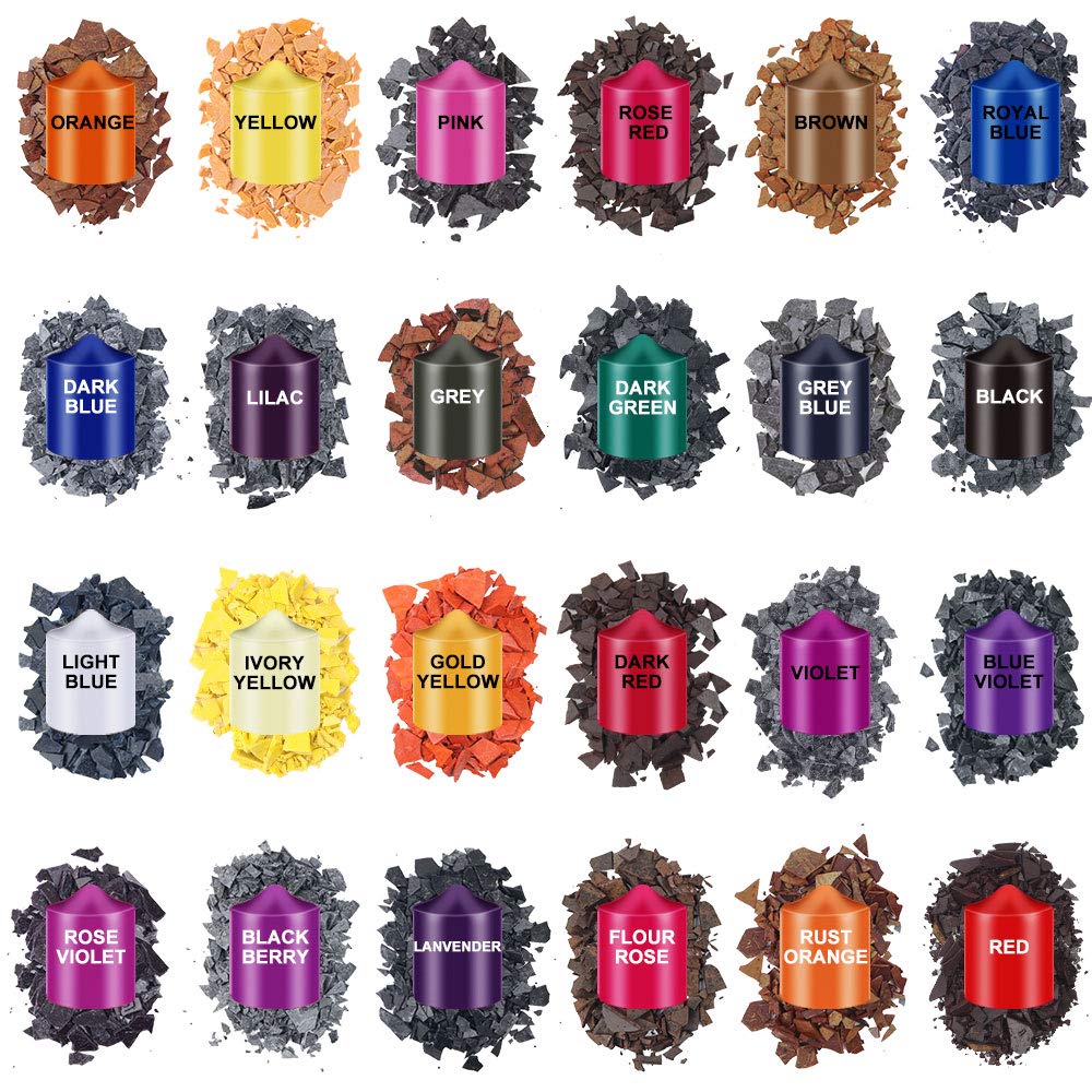 EricX Light Candle Color Dye,24 Color Wax Dye for Candle Making EricX Light