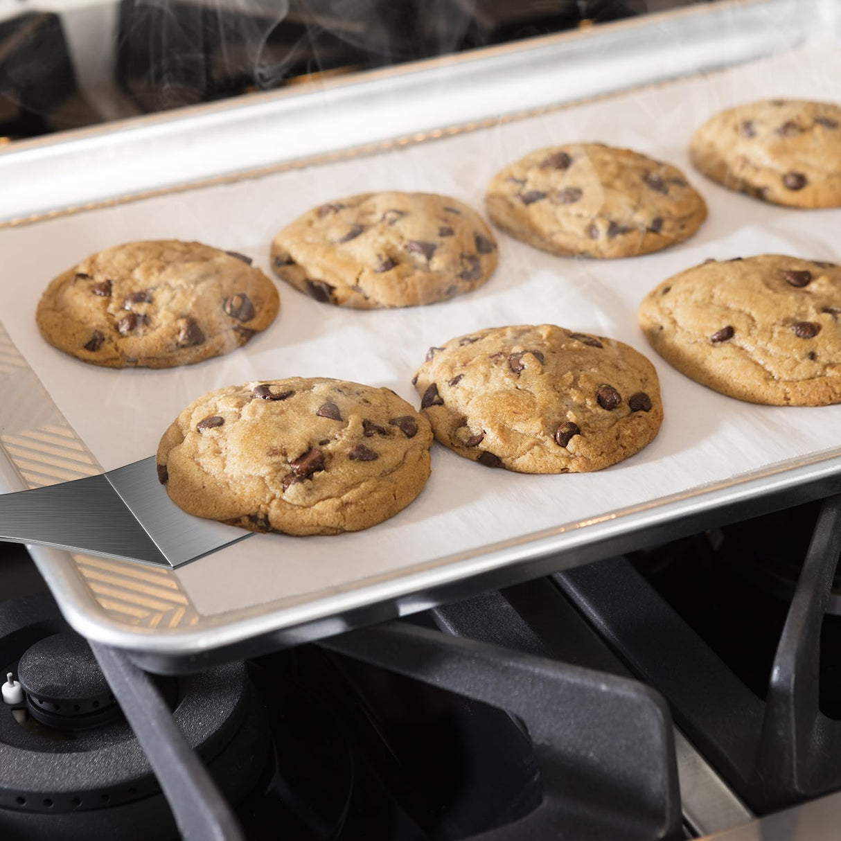 Small Spatula 2 Pieces, Mini Serving Spatula for Kitchen Use, Metal Spatula for Serving and Turning, Ideal for Pancakes, Brownies, Desserts, Cookie, Eggs or Small Pan volikos