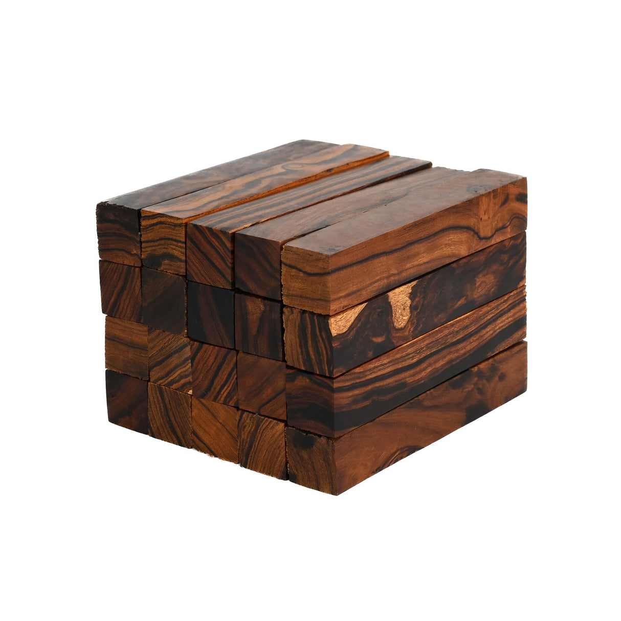 IECAP LLC Ironwood Pen Blanks – Exotic Wood Blanks for Pen Turning and Woodturning – Pen Blank Turning Supplies DIY Crafts – Size 5 x 0.75 x 0.75 inches – Pack of 20 IECAP LLC