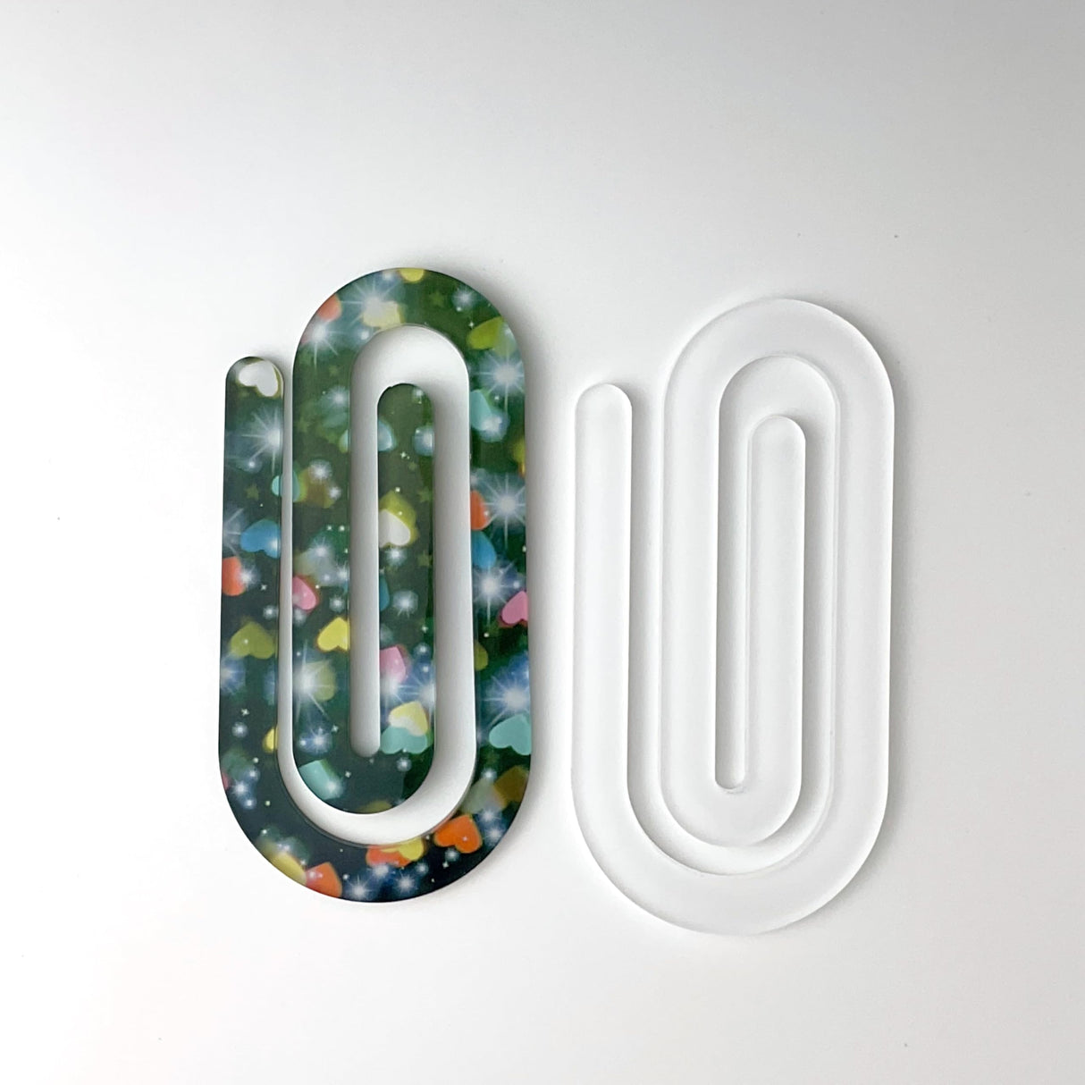 Sublimation Blank Thermal Acrylic Single-Sided White Approximate 4 x 2 Inch Jumbo Paper Clips 10 Packs Generic