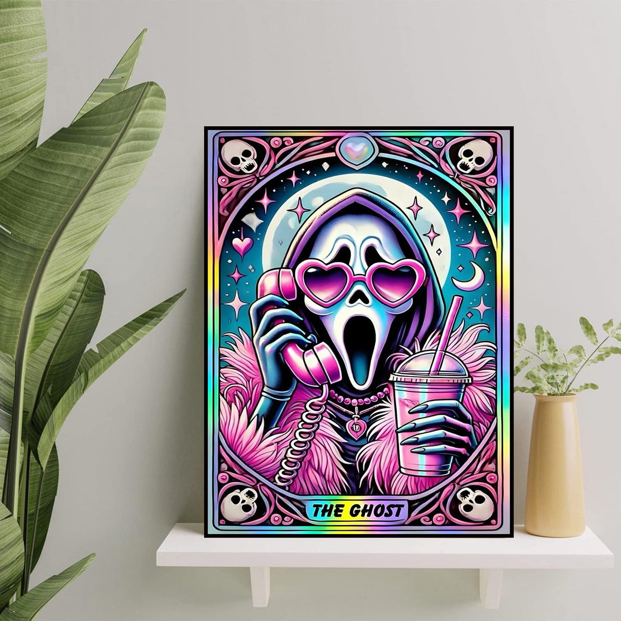 Ekuxom Skull Diamond Art Kits for Adults, Halloween Diamond Painting Kits for Adults Beginners, 5D DIY Full Round Drill Diamonds Dot Gem Art Home Wall Decor Gift 12x16In Ekuxom