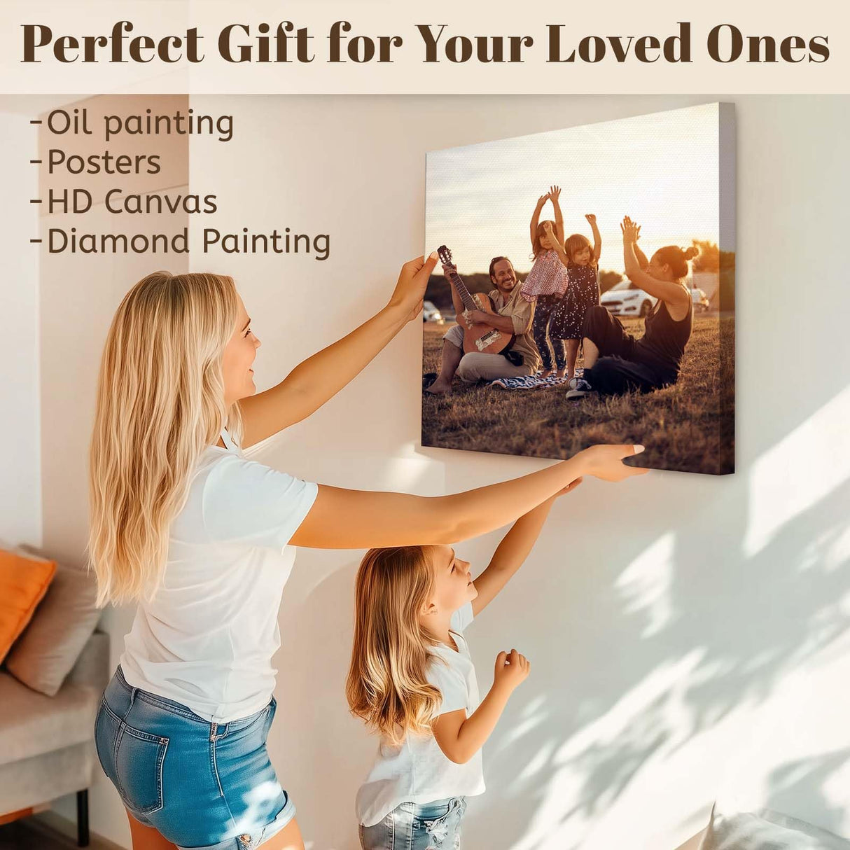 Canvas Frame, 36 x48 Inch Stretcher Bars Wood Kits with Accessories for Oil Painting and Picture Wall Art Prixas Print