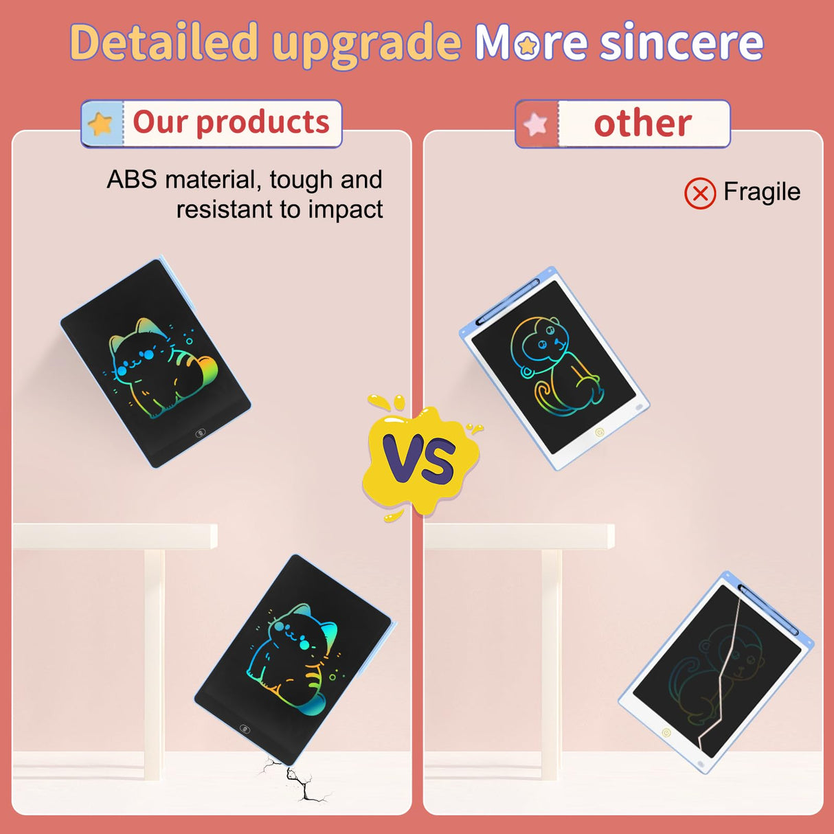 16 inch LCD Writing Tablet for Kids Adults,Colorful Drawing Pad Doodle Board School Supplies Christmas Gifts Toys for Girls Boys 3 4 5 6 7 8 Year Old Girl Boy Birthday Gift Ideas (Blue) ZENZAL