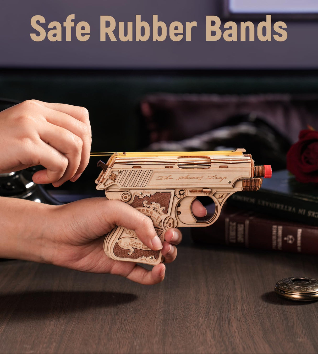 ROKR 3D Wooden Puzzles for Adults,113 Pieces Wooden Puzzle,Model Building Kit for Adults ROKR