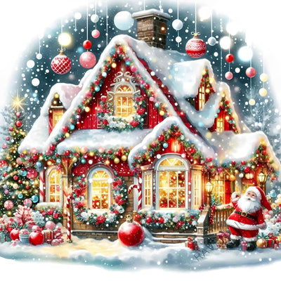 croshom Christmas Diamond Art Kits for Adults Beginners,Christmas Diamond Painting Kits for Adults, 5D DIY Full Drill Diamonds Craft for Adult Gem Arts Gifts, Home Wall Decor 14" x 14"