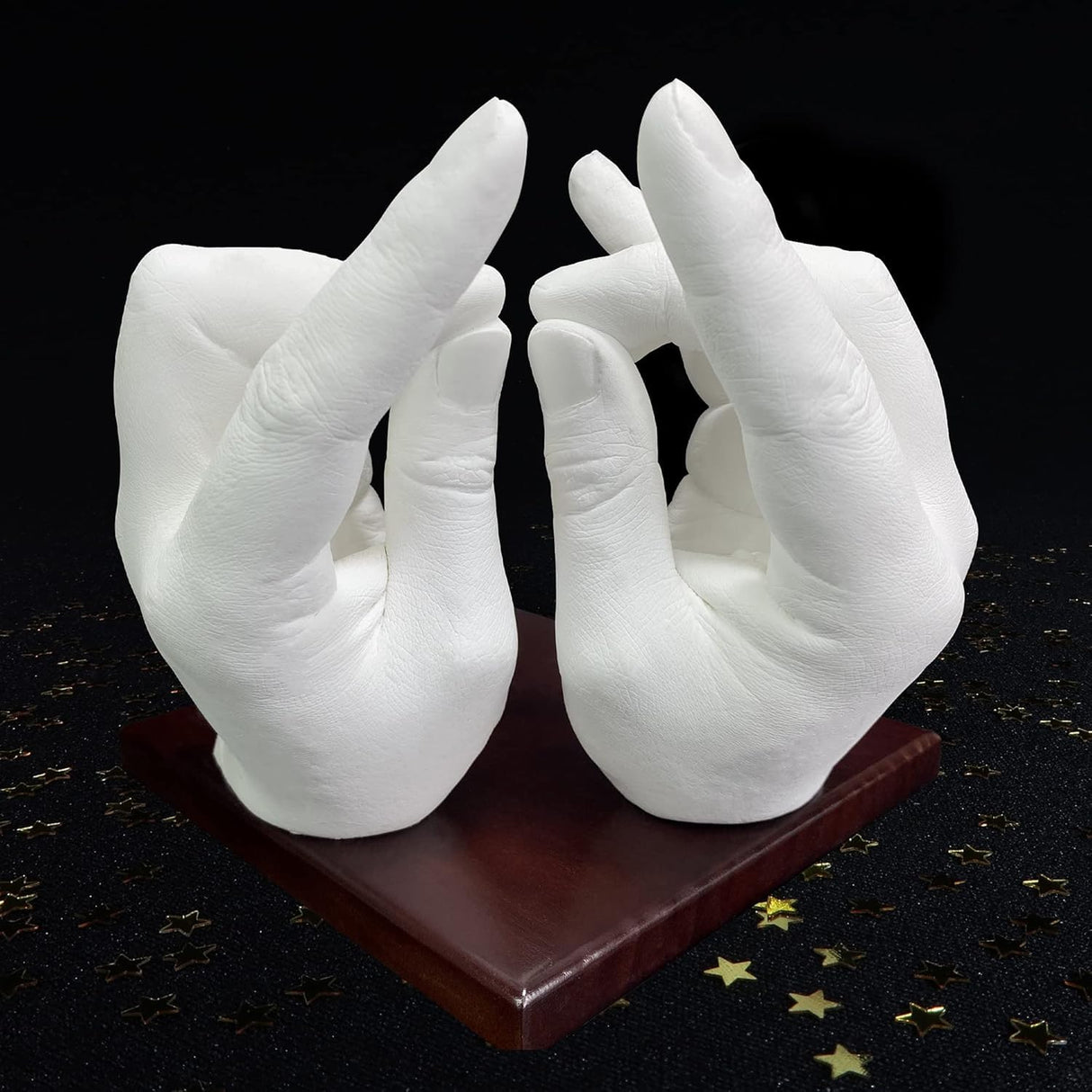 Hand Casting Kit Couples | Keepsake Hand Mold kit Couples for Holiday Activities, with Base & Card Stand Molding Kits for Adults, Wedding, Friends, Plaster Hand Mold Casting Kit Godora