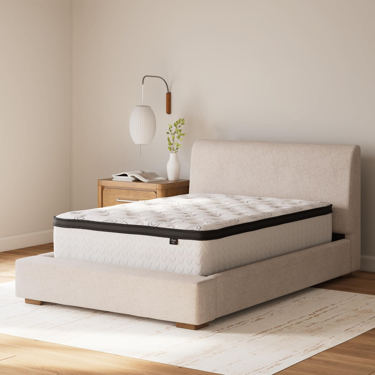 Signature Design by Ashley Twin Size Chime 12 Inch Medium Firm Hybrid Mattress with Cooling Gel Memory Foam Signature Design by Ashley