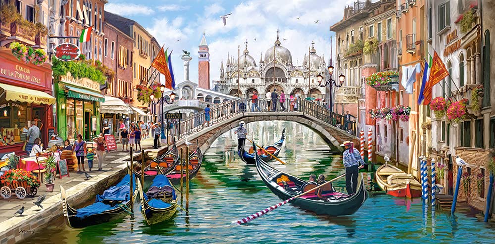 CASTORLAND 4000 Piece Jigsaw Puzzles, Charms of Venice, Italy Puzzle, Gondola Puzzle, European Puzzle, Adult Puzzles, Castorland C-400287-2 Castorland