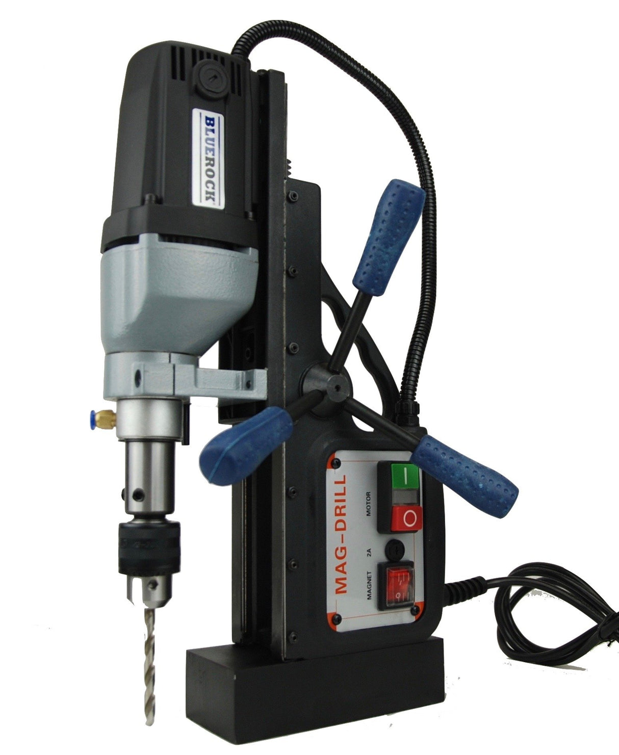 BLUEROCK Magnetic Drill Model BLACK BRM-35-B w/ 2" Annular Cutter Set Mag Set BLUEROCK
