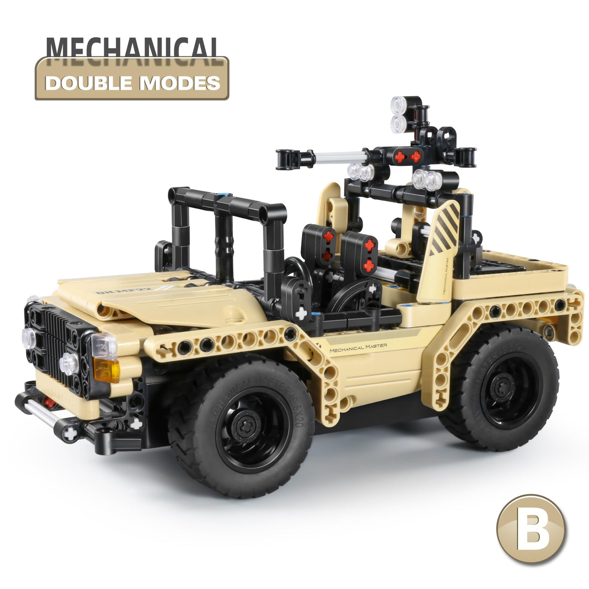 Dakott STEM Car Toy Building Toy Gift for Age 6+, Remote Control 2in1 Armed Off-Roader Building Block Take Apart Toy, 370 Pcs DIY Building Kit, Learning Engineering Construction R/C Toys DAKOTT