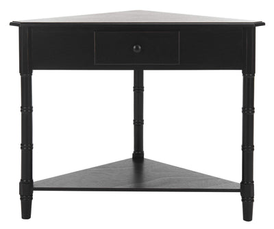 Safavieh American Homes Collection Gomez Distressed Black Corner Table