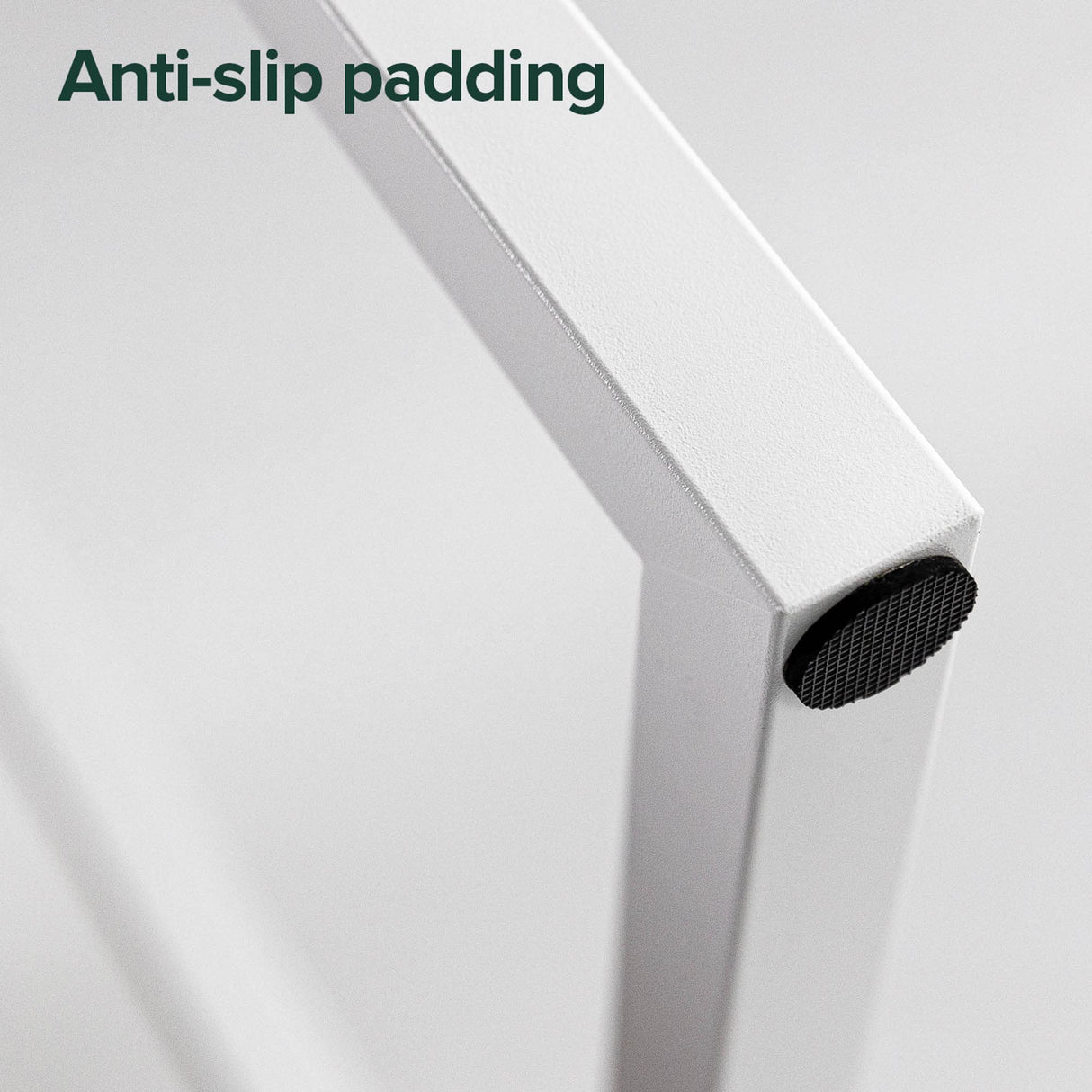 ZINUS Jennifer 55 Inch White Frame Desk, Computer Workstation, Office Desk, Dining Table, Easy Assembly, Natural Zinus