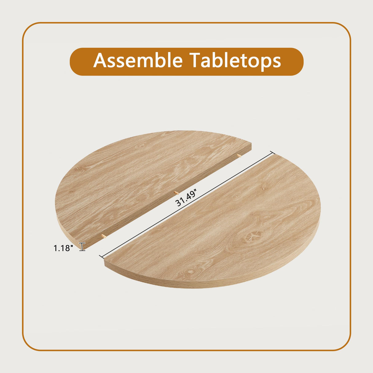 AVZEAR 31.5" Round Coffee Table for Living Room, 2-Tiered Iron Rattan Center Table Boho Modern Coffee Table with Storage, Wooden Circle Coffee Tables for Home, Office, Cafe, Natural Color