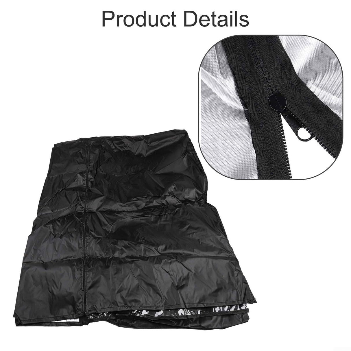 Heavy Duty 210D Oxford Wire Shelf Cover With Panel, Waterproof Dustproof Storage Rack Protector With Dual T-Shaped Zippers And Fixed Straps For Garage Basement Warehouse Kitchen(36x19X62inch) Generic