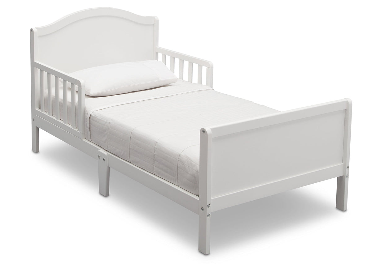 Delta Children Bennett Wood Toddler Bed - Greenguard Gold Certified, Bianca White Delta Children