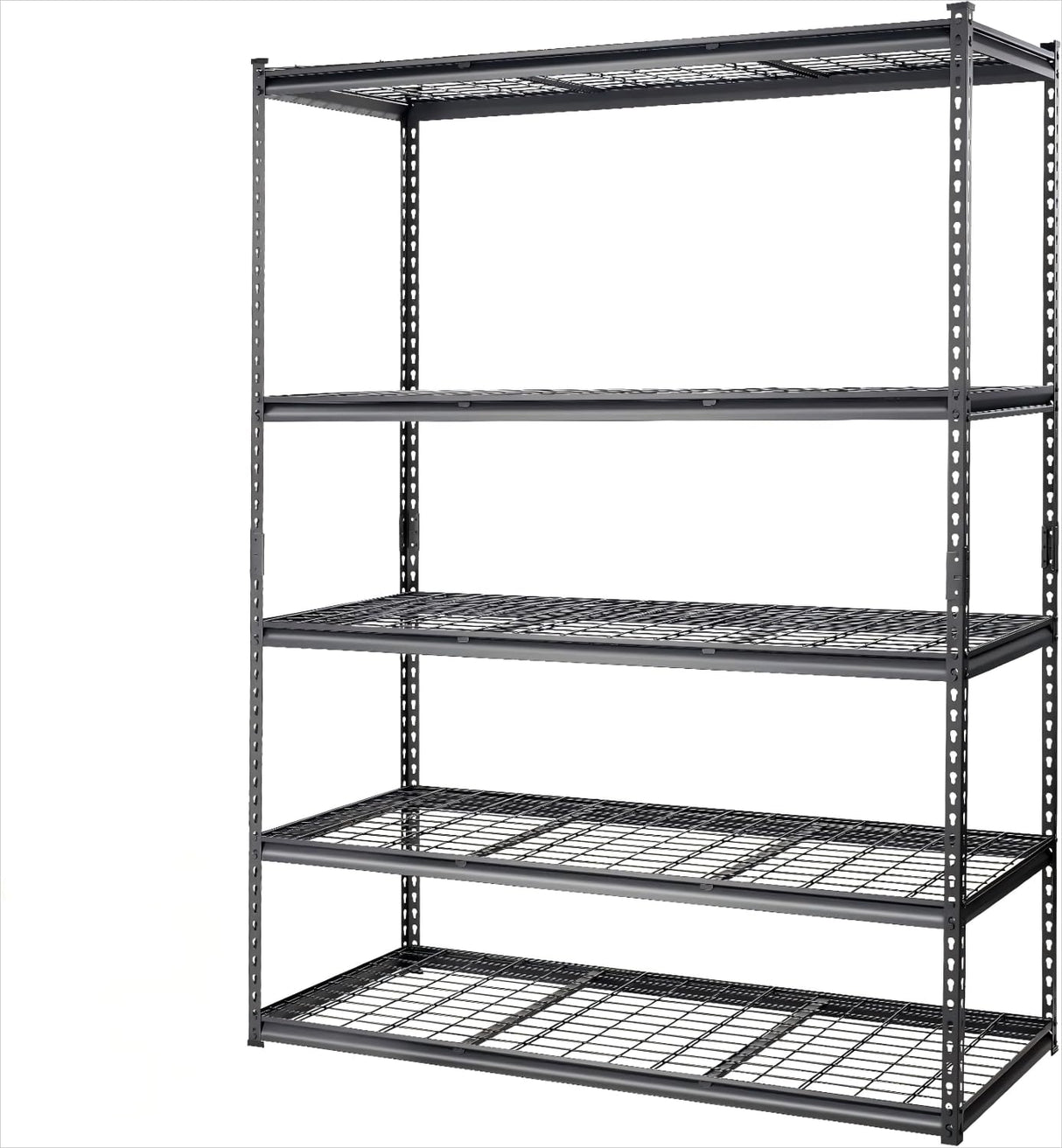 PioneerWorks Garage Shelving, 2500lbs Load Bearing Heavy Duty Storage Shelving, 48x24x72in Adjustable Storage Shelves, Durable Metal Storage Shelves, Easy Assemble for Garage, Kitchen PioneerWorks