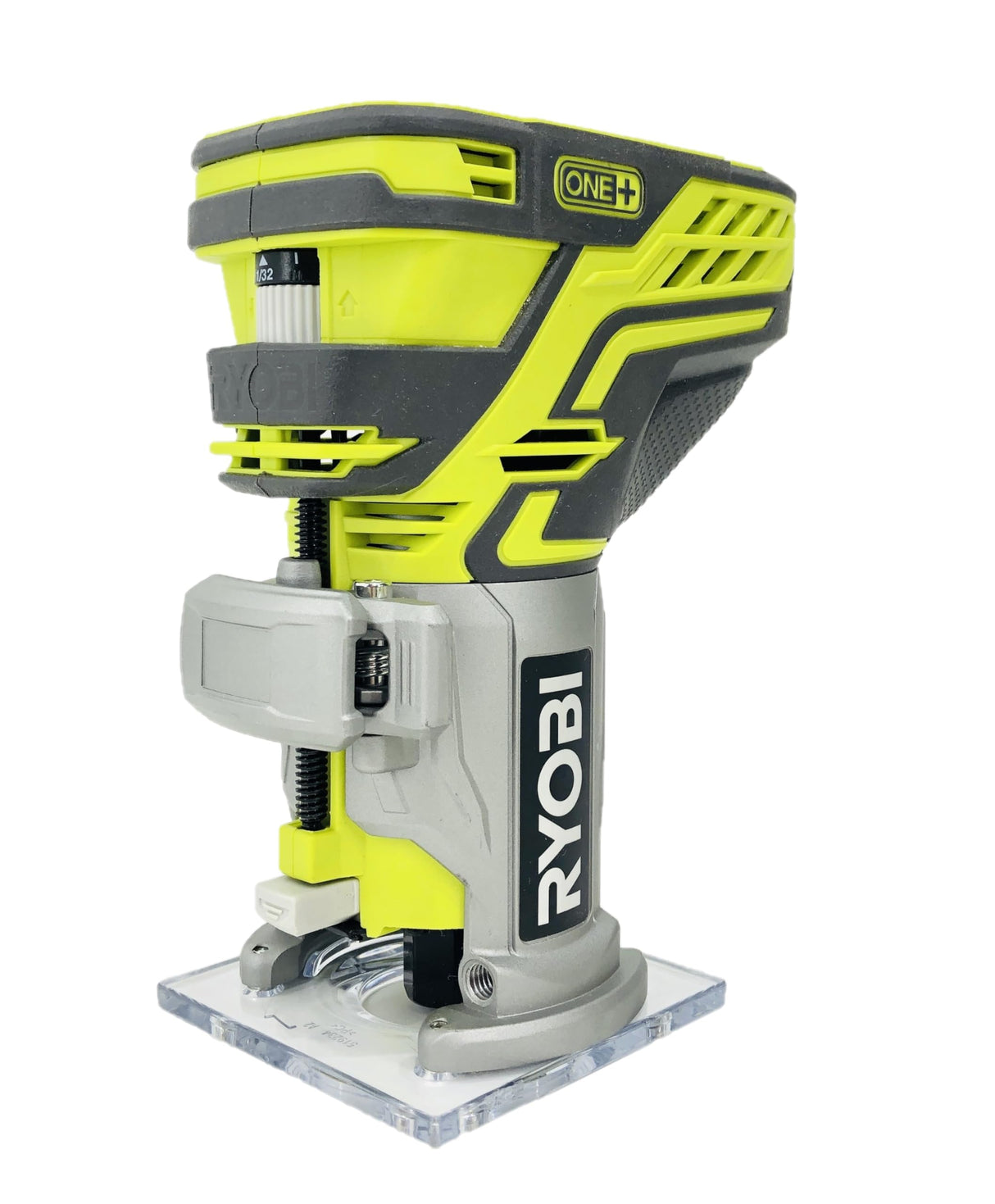 Ryobi P601 One+ 18-Volt Lithium Ion Cordless Fixed Base Trim Router with Tool Free Depth Adjustment (Tool Only) (Non-Retail Packaging) RYOBI