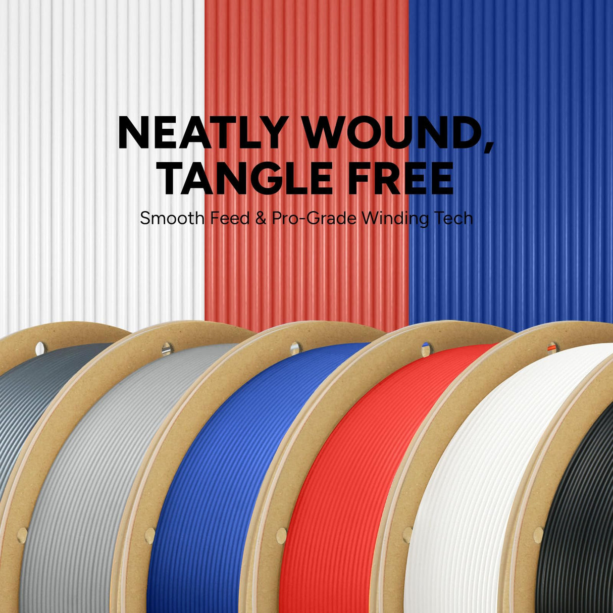 OVERTURE 6KG Bundle PLA Filament 1.75mm PLA 3D Printer Filament, 6 Pack 1kg(2.2lbs) Cardboard Spool, Dimensional Accuracy +/- 0.02mm, Fit Most FDM Printer (6 Color) OVERTURE