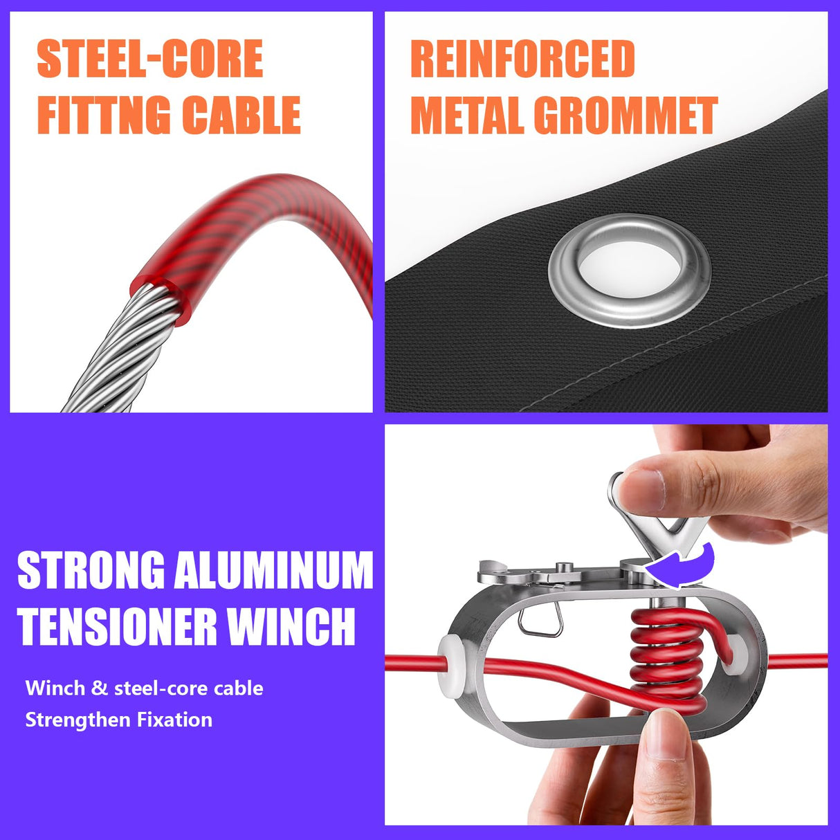 20Ft Round Pool Cover - Covers for Above Ground Pools, Inflatable Pool Cover Protector with Steel Rope, Increase Stability Ground Swimming Pools, Waterproof and Dustproof Swimming Pool Covers Mqsiuve