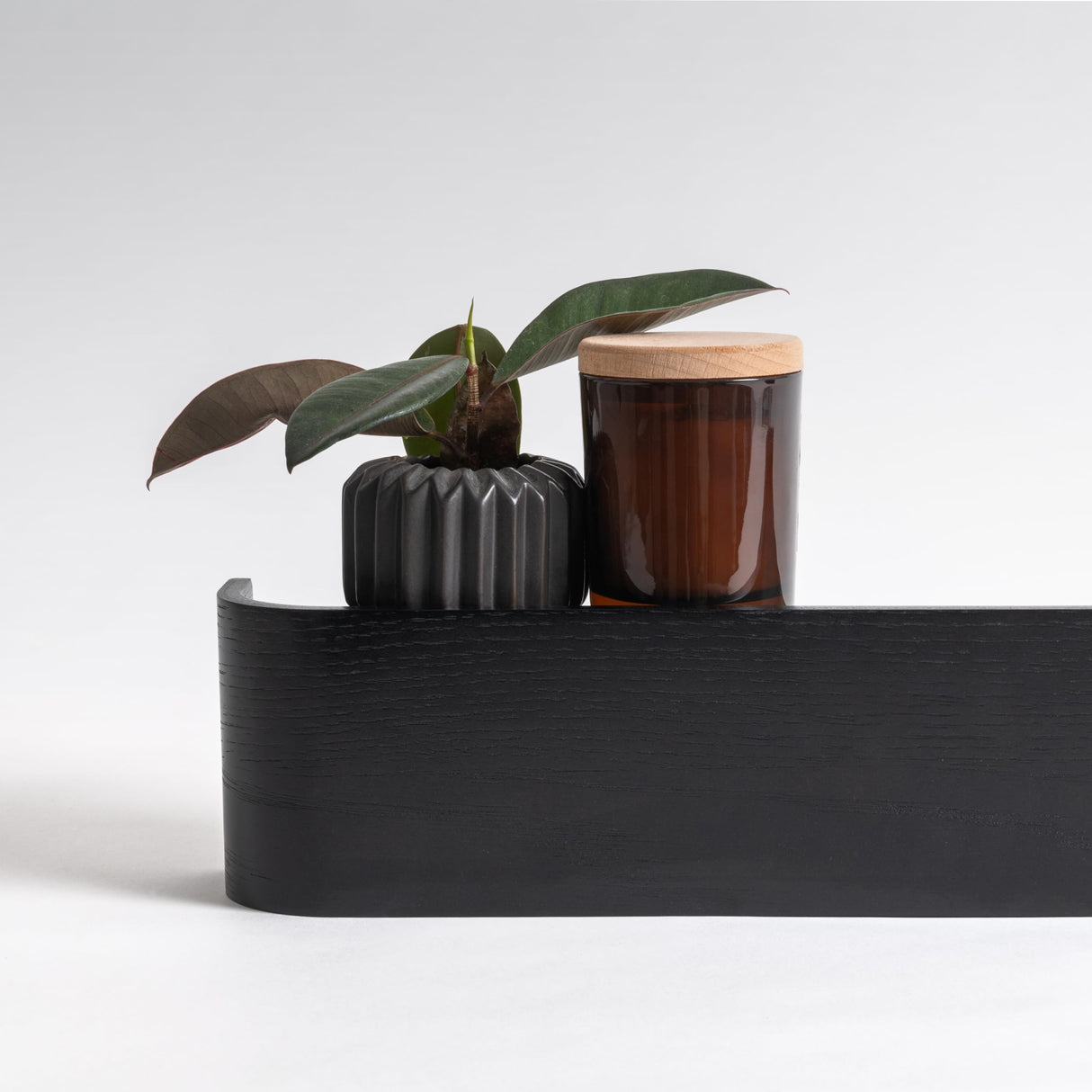 Kazai Wall-Mounted Coat Rack 'Toke' | Modern Design Coat Hanger with Hidden Wall Hooks | Solid Wood Veneer Panel | Oak, Black Kazai.