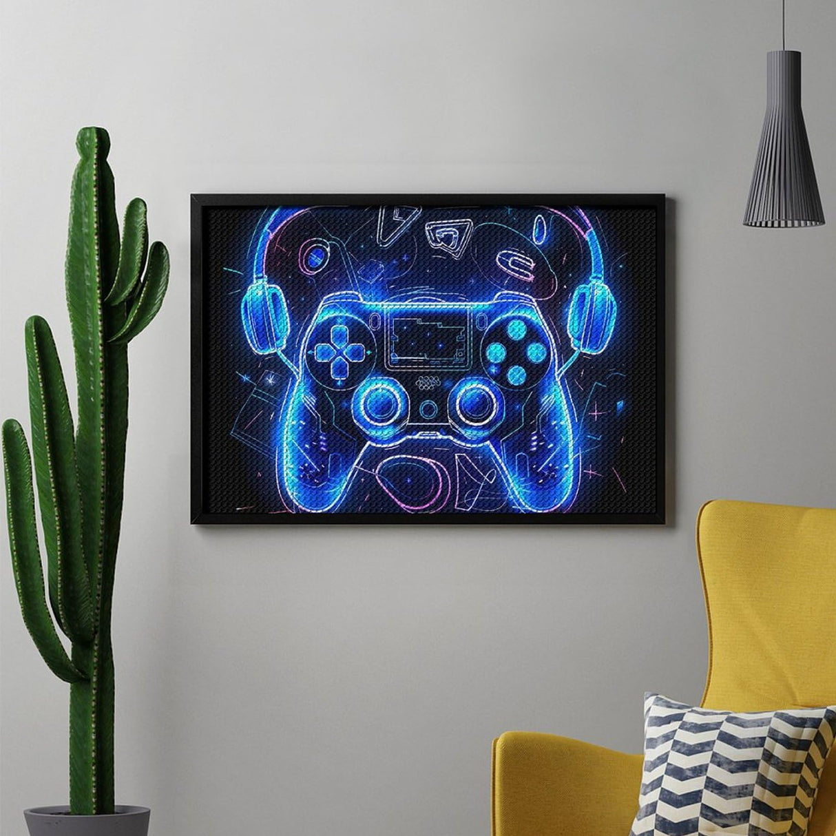 5D Diamond Painting Kits for Adults, Video Games Print Diamond Art Kits for Beginners, DIY Full Drill Paint with Round Diamond Dots, Home Wall Decor 8"x12" WoodArtSupply