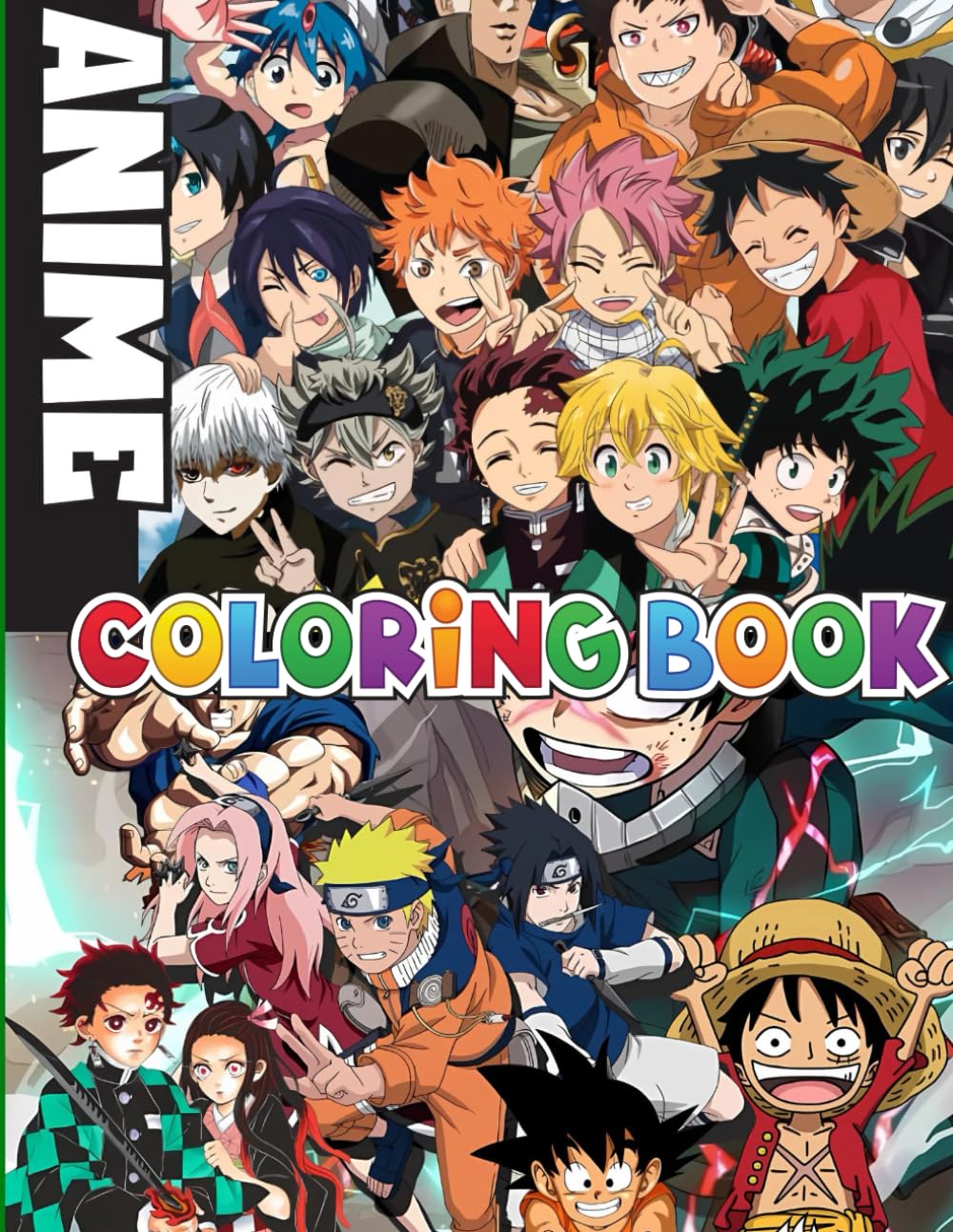 ANIME'S COLORING BOOK: WITH 50+ High-Quality Coloring Pages for Kids ages 4-12, Boys, Fans and Adults Majosta