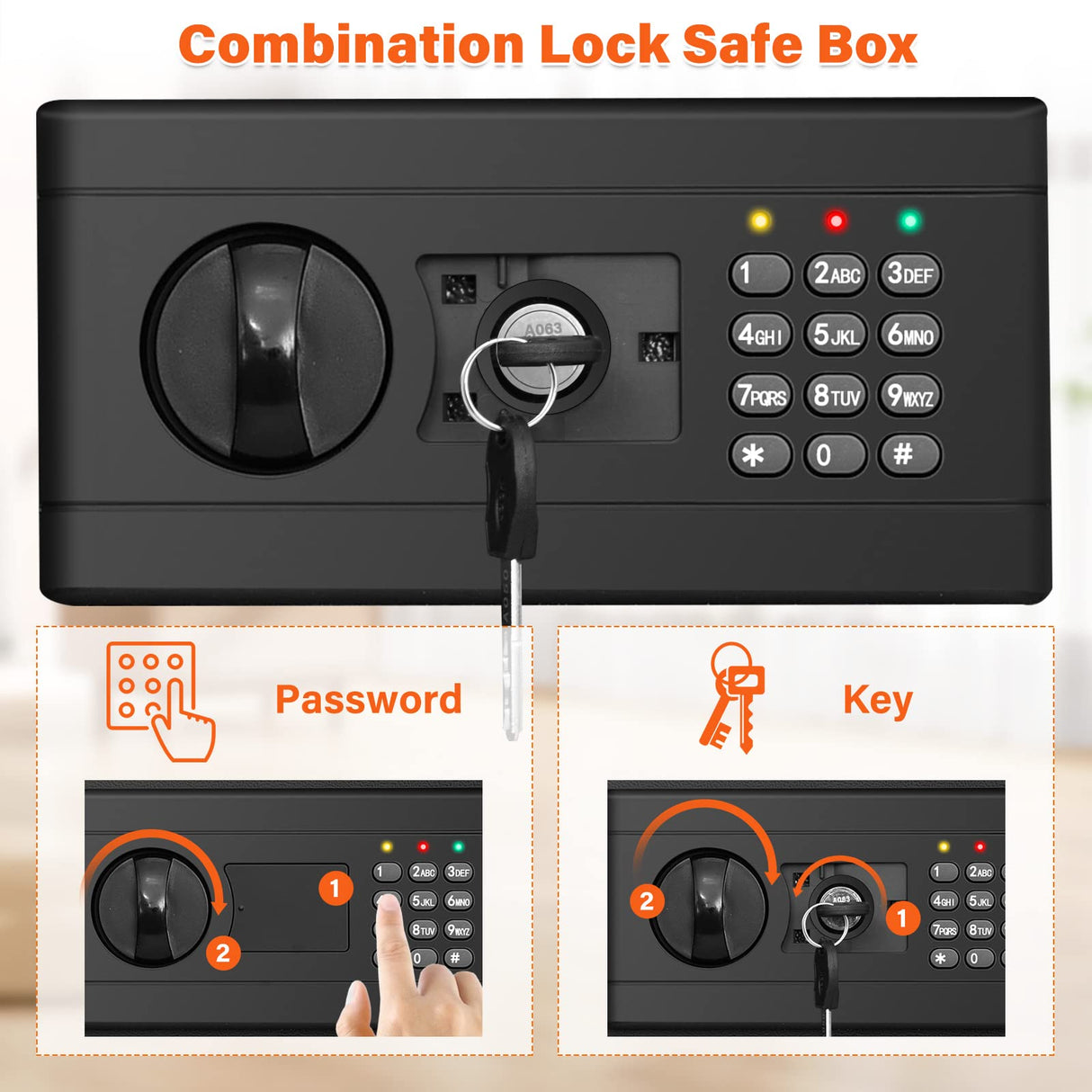 Nebakne 25.6" Tall Fireproof Wall Safes Between The Studs 16" Centers, Hidden Wall Safe with 2 Removable Shelf & Hidden Tray, Heavy Duty Wall Mount Safe for Firearms, Money, Jewelry, Passport Black Nebakne