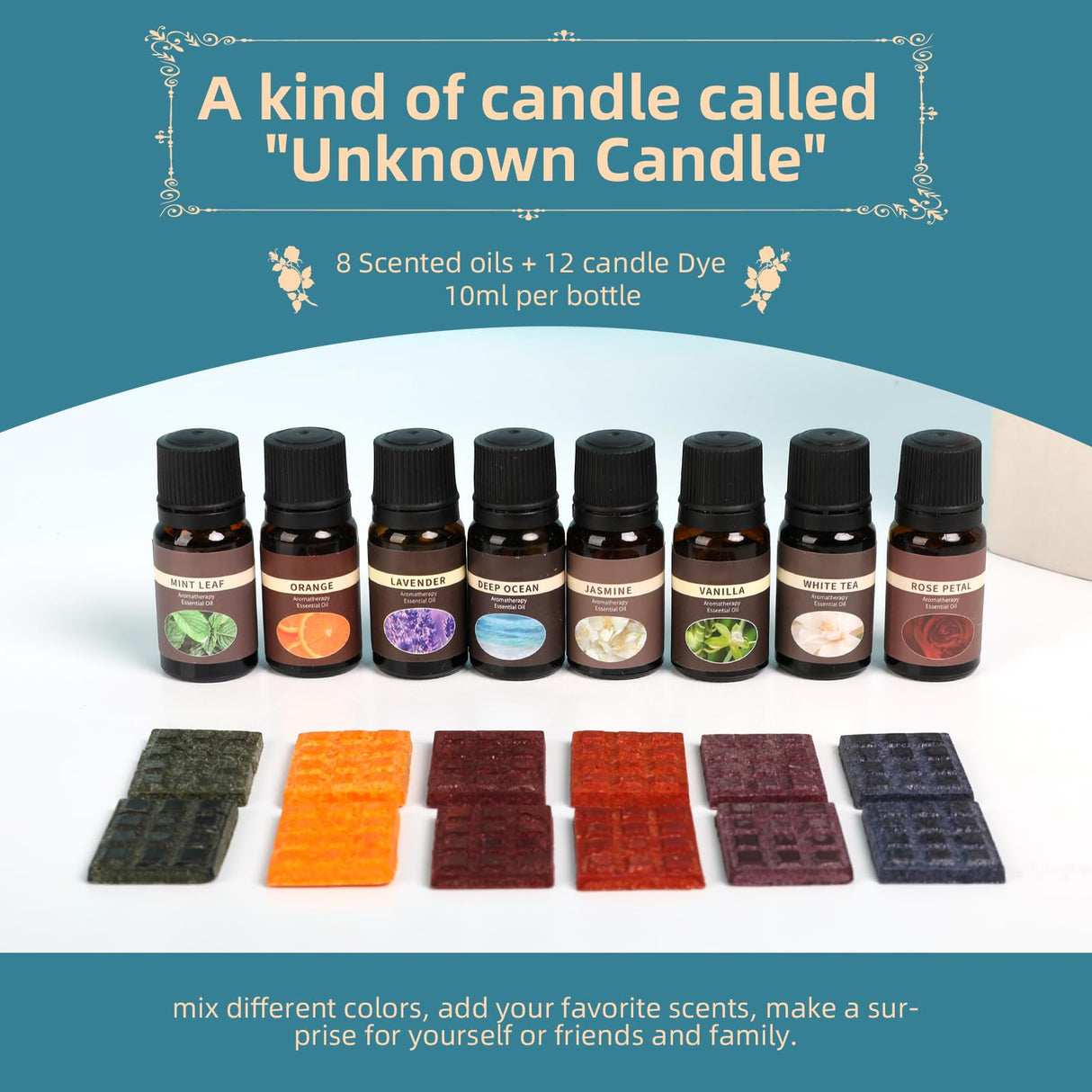 Hehinton Complete Candle Making Kits, Professional Double Boiler Wax Melting Pot, Wax Melter for Beginners, DIY Kits with Hot Plate, 2Lbs Soywax, Thermometer, Dye, 8 Candle Jars Hehinton