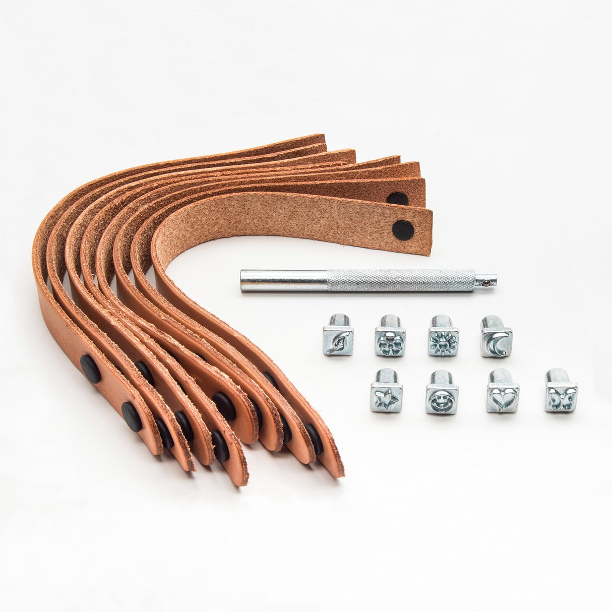 Realeather Crafts Leathercraft Funtime Stamp Set, Small Realeather