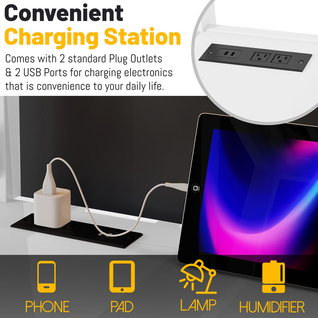 Queen Loft Bed with Stairs and Desk,Heavy Duty Metal Queen Size Loft Bed Frame for Adults with Wardrobe and Shelf, Gaming Bed with LED and USB for Teens Girls Boys,No Noise, White MoproBeti