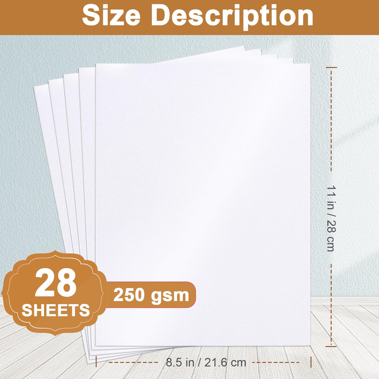 Silunkia 28 Sheets Shimmer White Cardstock 8.5 x 11 Craft Paper, 250gsm/92lb Premium Heavyweight Paper Card Stock for DIY Card Making, Greeting Cards, Business Cards, Wedding Invitations, Menus Silunkia