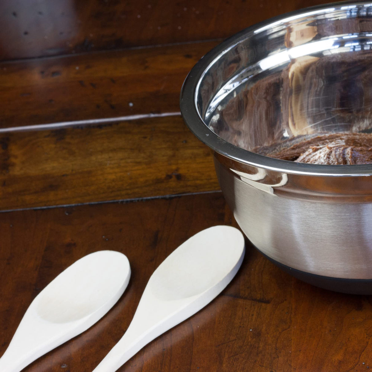 Chef Craft Select Maple Solid Spoon Set, 10, 12, 14 inch 3 Piece Set, Natural Chef Craft