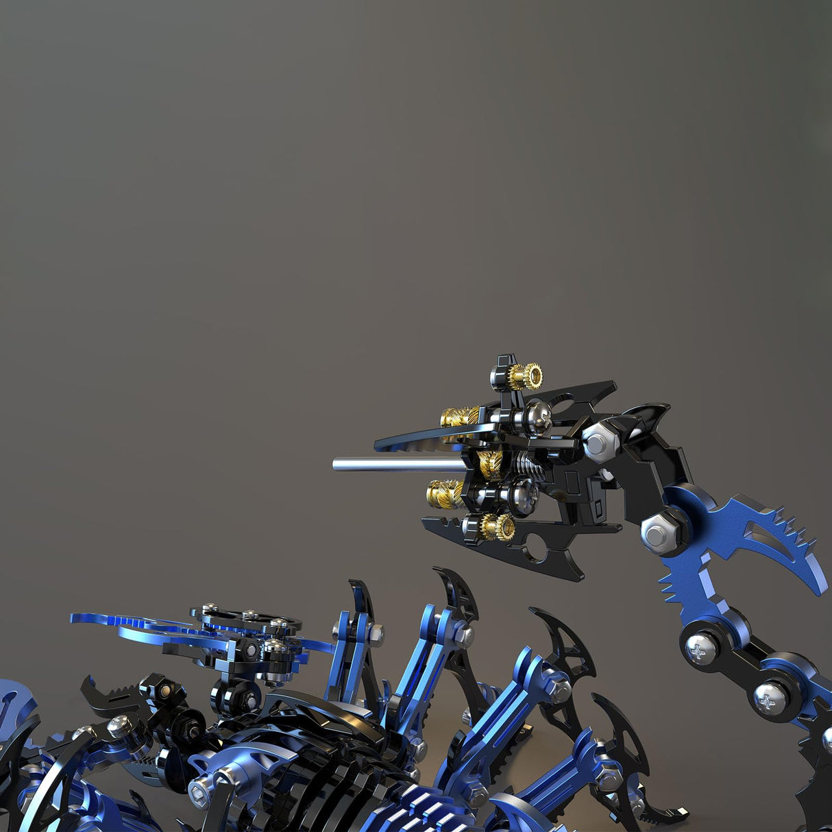 Scorpion 3D Metal Puzzles Kits for Adults Teens – 454 Pcs – Mechanical Assembly Models – 4 Hours to Build – Ideal for Gifts and Decorations (Blue and Black) Metalkitor