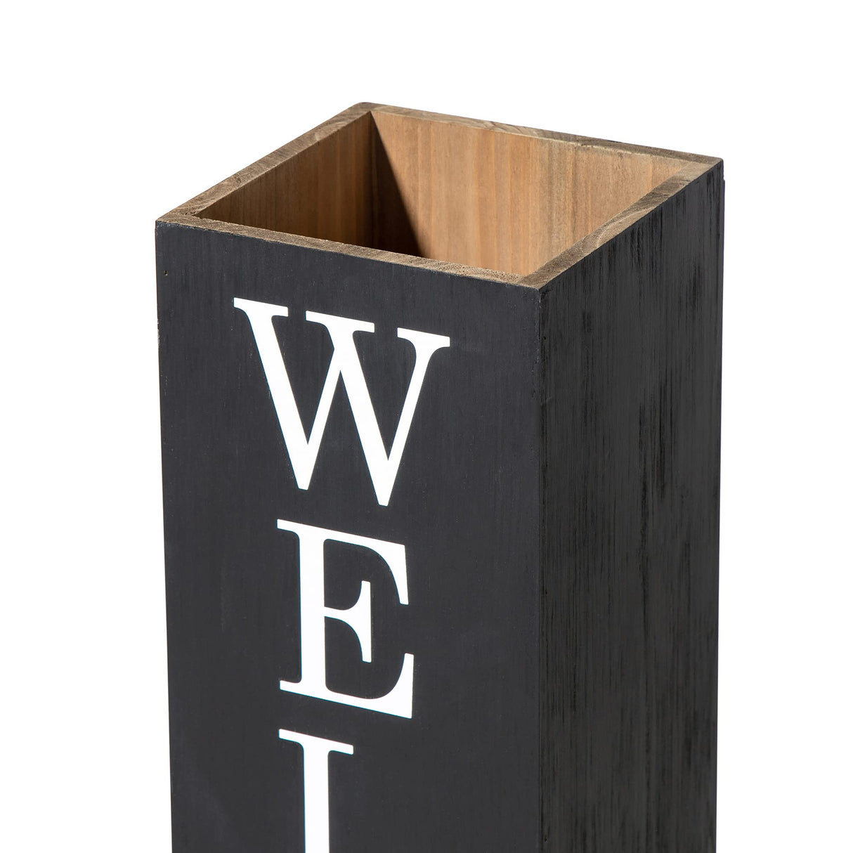 Glitzhome 30"H Double Sided Wooden Black Boxed WELCOME HOME Porch Sign, Rustic Home Porch Sign for Front Porch Decor glitzhome