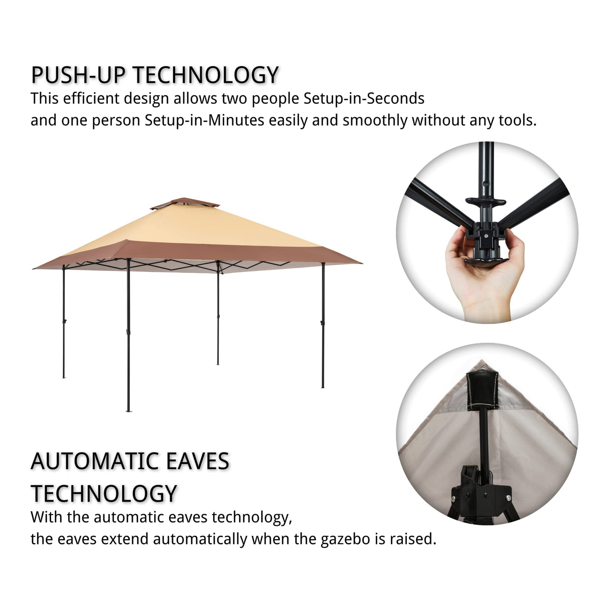 Suntime Pop Up Gazebo Polyester Canopy Tent OUTDOOR LIVING SUNTIME