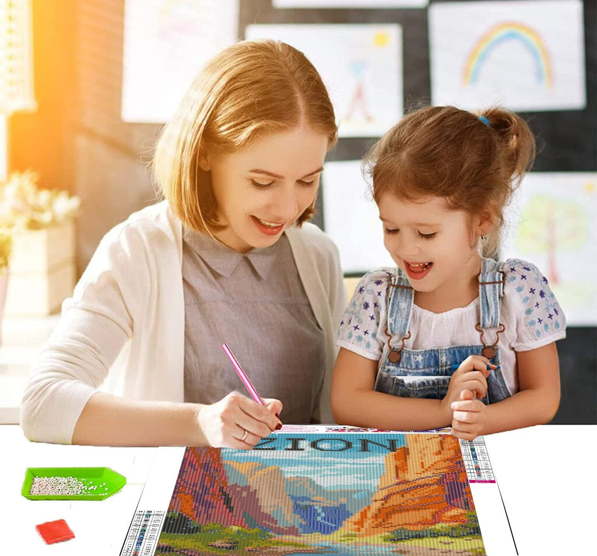 6 Pack National Park Diamond Art Kits for Adults Beginners,Diamond Painting Kits for Adults,5D Full Drill DIY Diamond Dot Gem Art Kit Wall Home Decor Arts Craft 12x16 inch Tiwabb