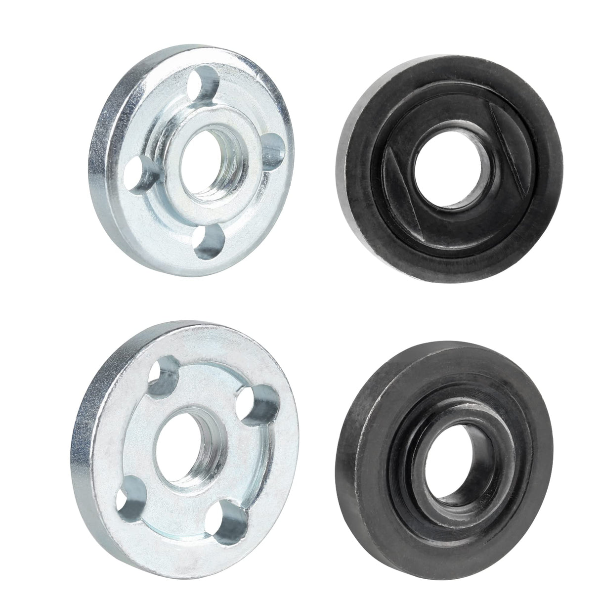 Yakamoz Drill Angle Grinder Adapter with Flange Nut Parts Set, 6mm and 10mm Drill Arbor Mandrel Adaptor with 3 Set Replacement Grinder Flange Nuts and Spanner Wrench Conversion Tool YAKAMOZ