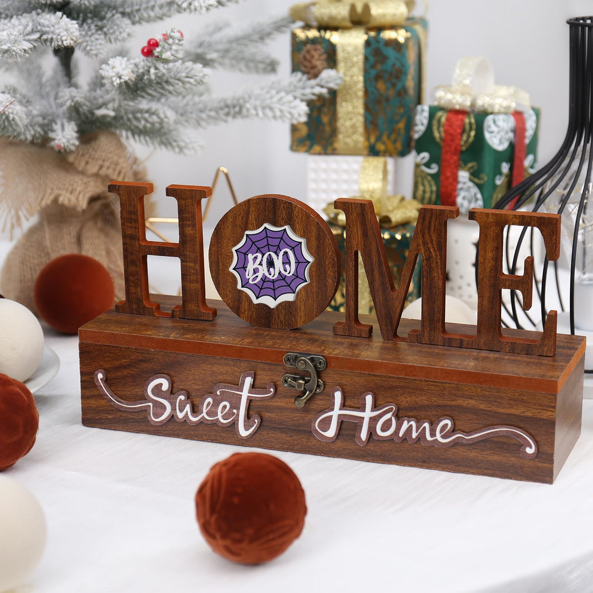 JIALEIXI Interchangeable Home Sweet Home Sign, Wooden Seasonal Tabletop Plaque Decorations, for All Seasonal Desktop House Living Room Indoor Decor. JIALEIXI