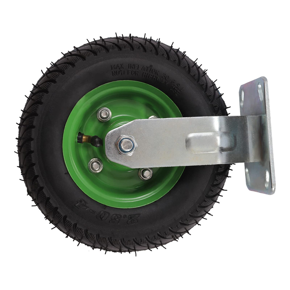 8'' Pneumatic Swivel Casters Set of 4 Heavy Duty Air Tires Rubber Wheel with Bolt on for Workbench Furniture Cabinet Woodbox - Max-Load 220.46lbs RudiUsoy