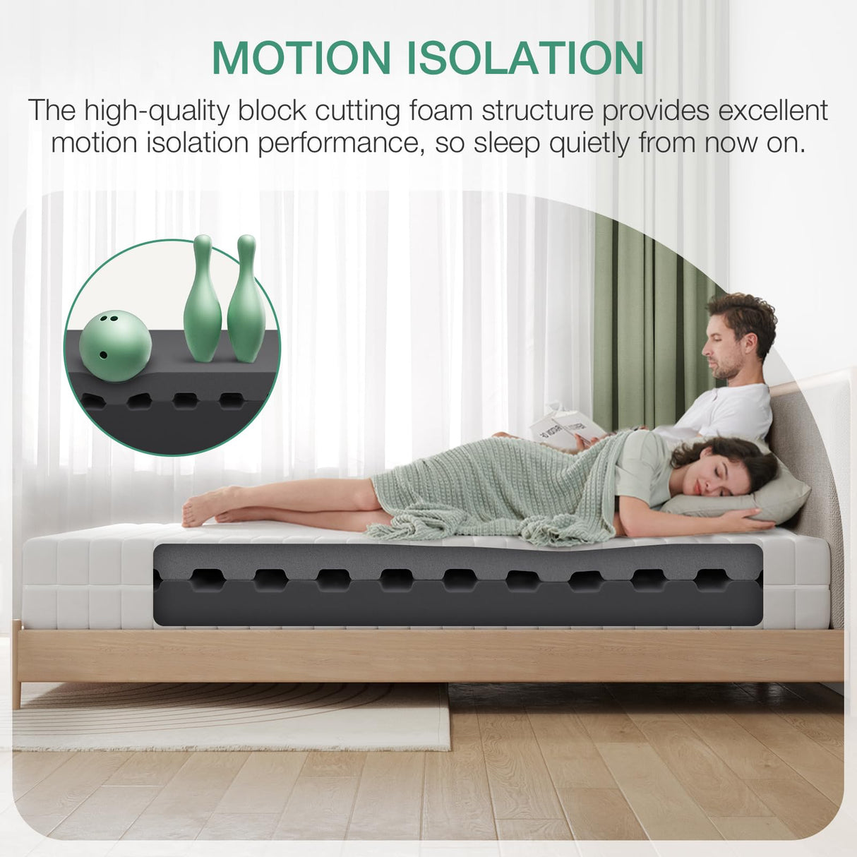 Novilla Full Size Mattress, 10 Inch Foam Mattress, Double Side Sleep Full Mattresses with Breathable Fabric Cover for Back & Side Sleeper, Flippable Mattresses with Air Zone Novilla