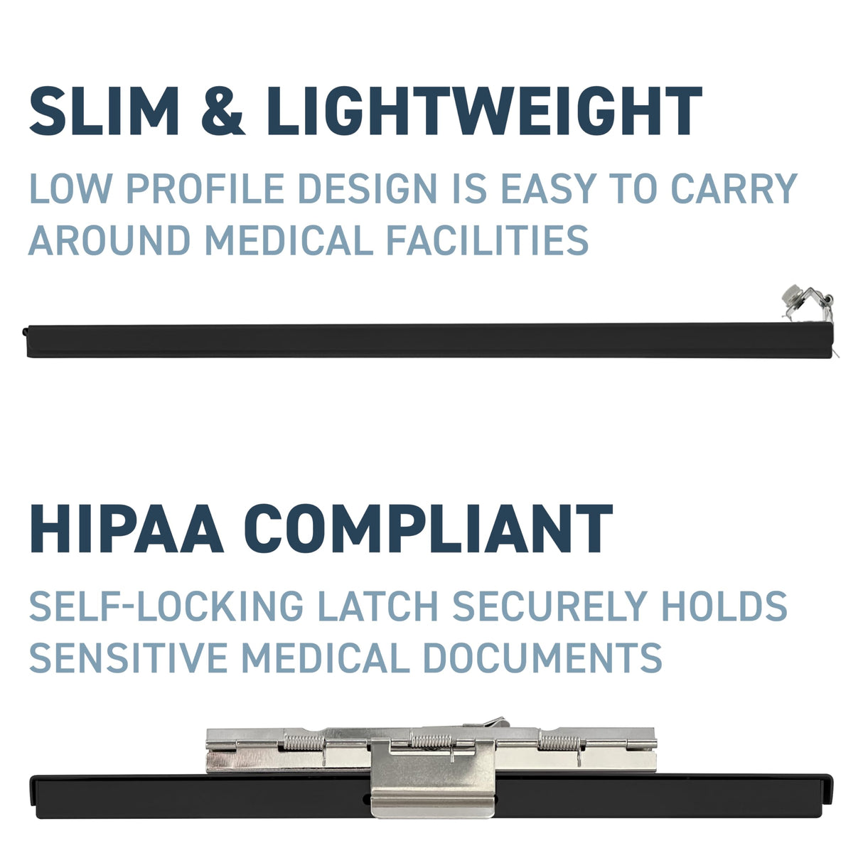 Saunders Slim LINE A-Holder 8 1/2 X 12 LTR Black AMZ Saunders