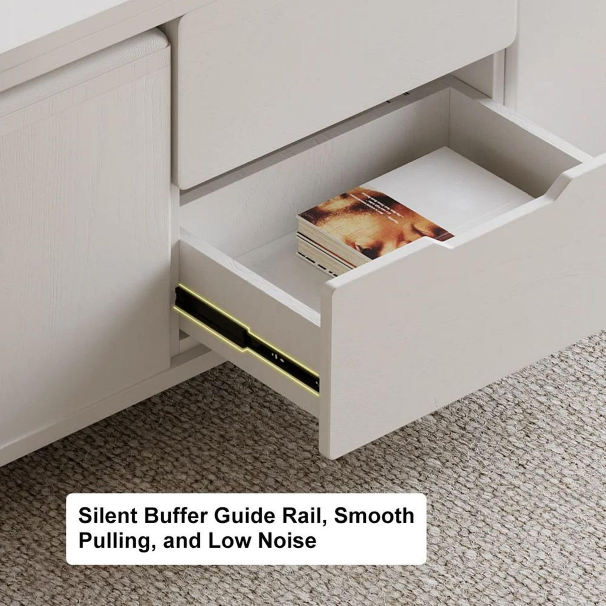 homary White Lift Top Coffee Table with Hidden Storage, 3 in 1 Multi-Function Modern Folding Center Table with 4 Stools and Casters homary