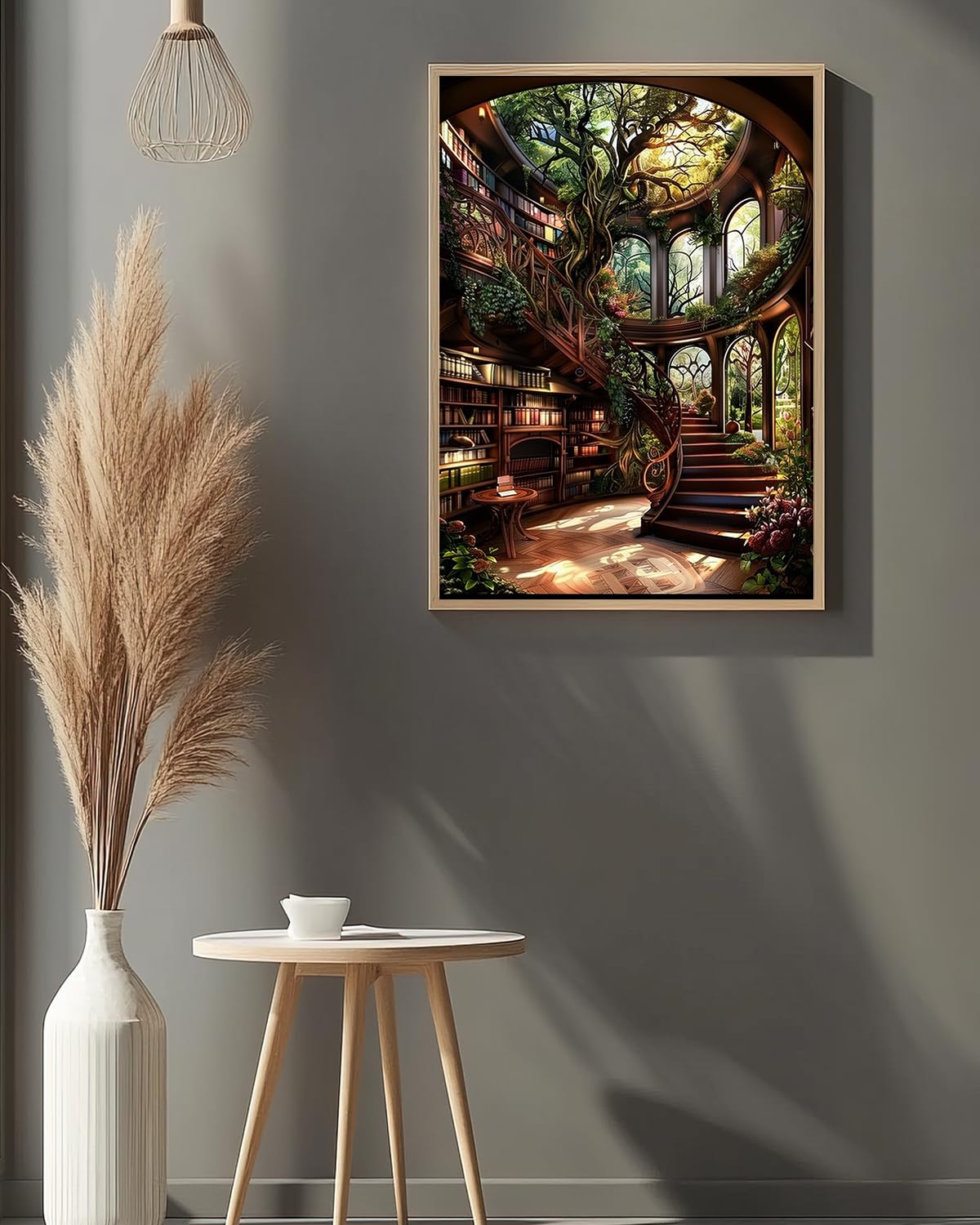 Luckyrichrui Book Diamond Art Kits for Adults, 5D Diamond Painting Kit for Beginner, DIY Full Drill Landscape Diamond Art, Home Wall Decor 11.8x15.8 Inch Luckyrichrui