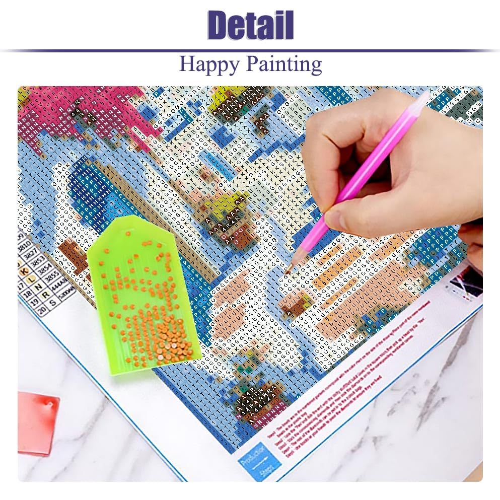 WUDWL Diamond Painting Kits for Adults - Landscaping DIY 5D Diamond Art Kits Full Drill Diamond Dots Paintings with Diamonds Gem Art and Crafts Home Decor 12x16inch WUDWL