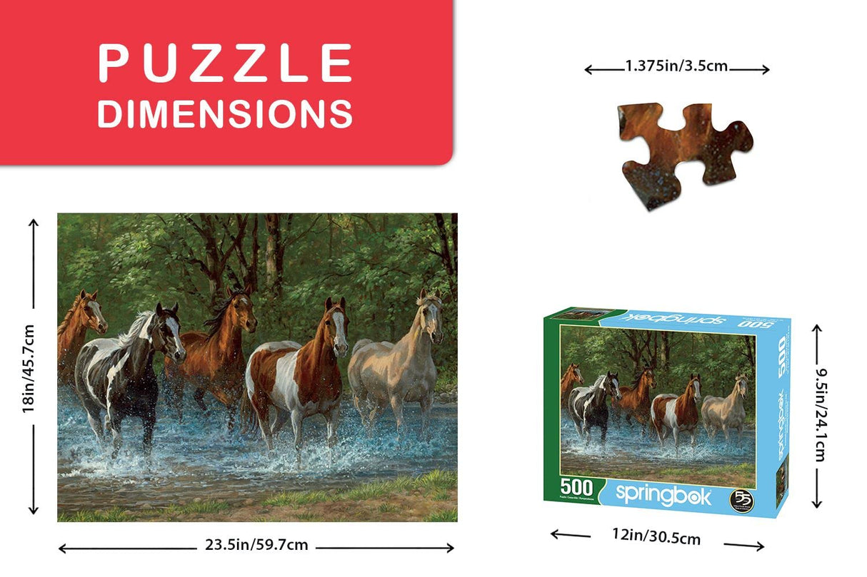 Springbok 500 Piece Jigsaw Puzzle Summer Creek Multi, Large/18 x 23.5" Springbok