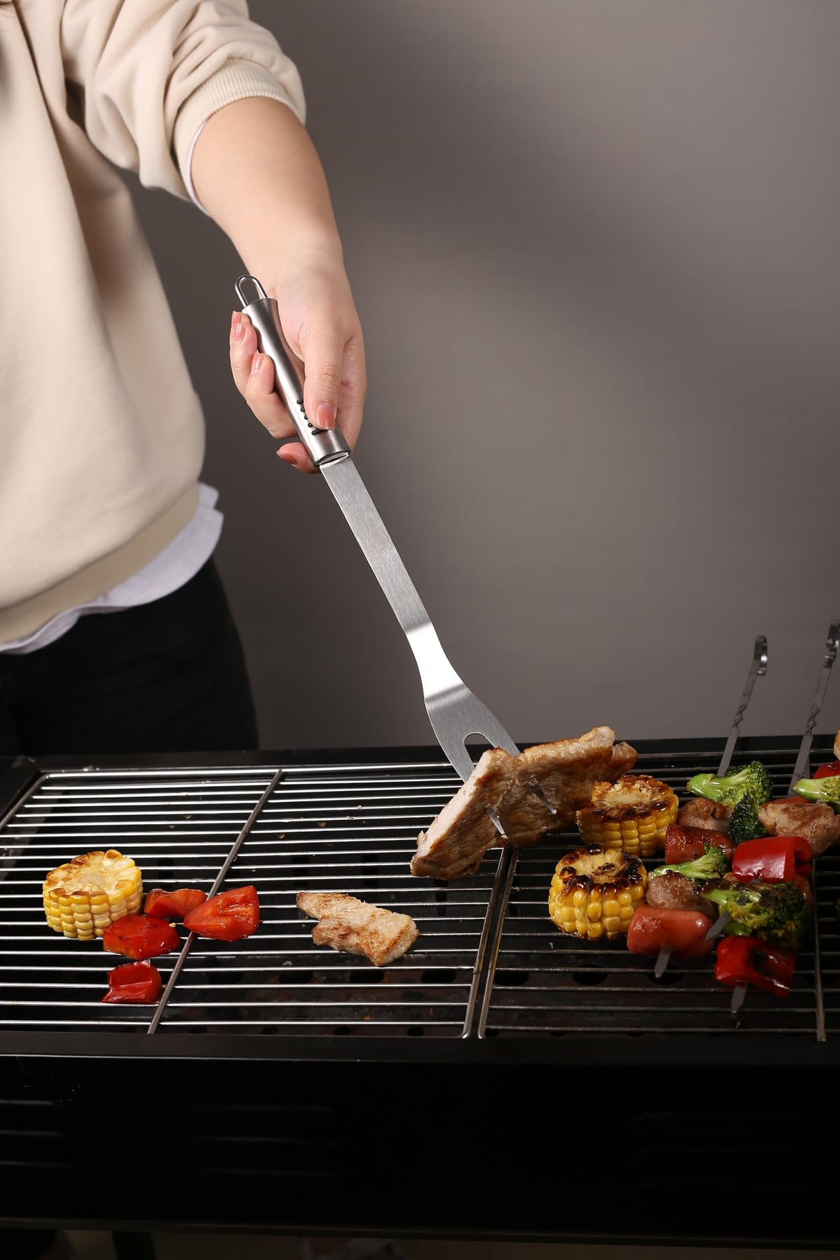 BBQ Grilling Tools Set,Stainless Steel Grilling Accessories Kit for Men Gift,13pc BBQ Grill Utensils Gift Kit with Portable Carry Bag BBQ Tools Grill Tools Set for Backyard Outdoor Grill Cooking FIRBISI