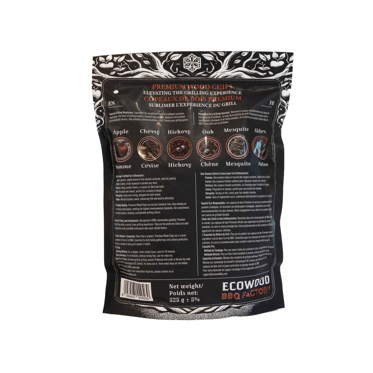 Don Bardo - Wood Smoker Chips - Apple, Cherry, Mesquite, Hickory & Oak Wood Chip for Smokers, Can be Use on Gas, Charcoal Grill, Smoke Wood Chips for Grilling, BBQ & Camping. 1.2 LB Bags (Oak) Don Bardo