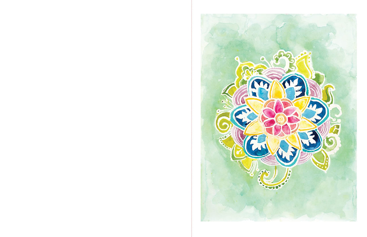 The Reverse Coloring Book™: Mindful Journeys: Be Calm and Creative: The Book Has the Colors, You Draw the Lines Workman